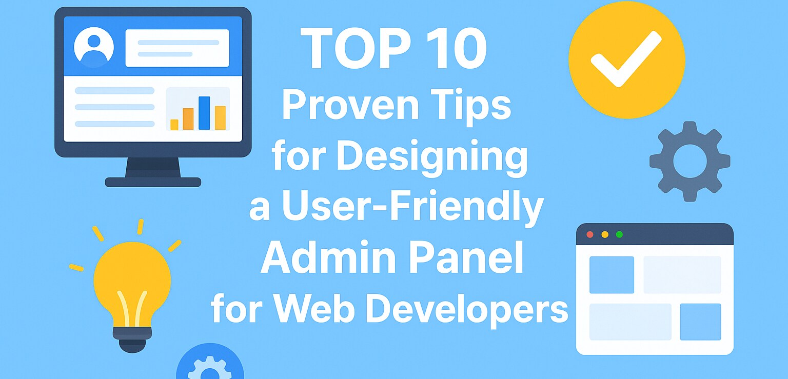 Top 10 Proven Tips for Designing a User-Friendly Admin Panel for Web Developers - Edtech Blog
